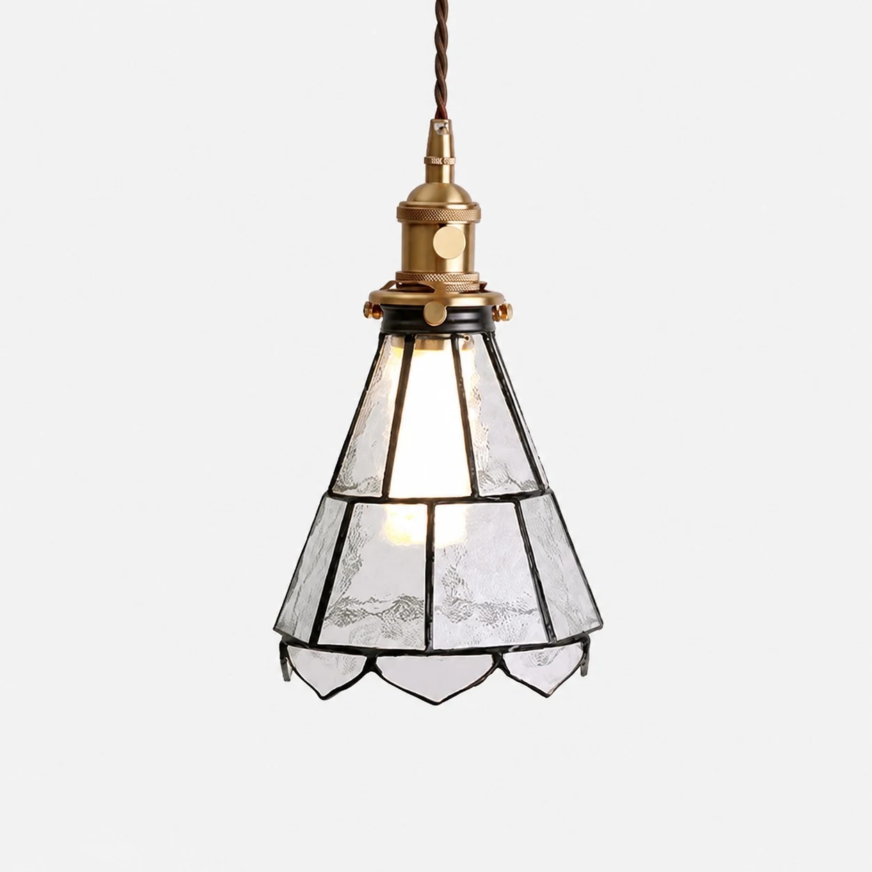 Clear glass pendant