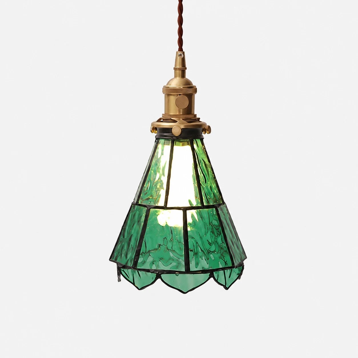 Green glass pendant