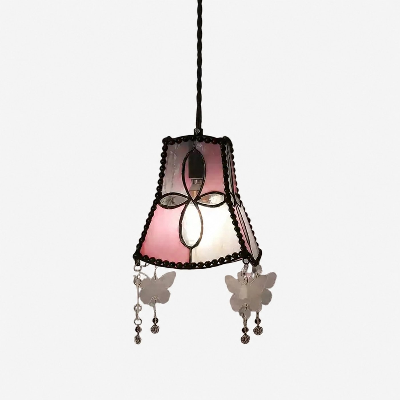 Sakura Pink shell butterfly pendant light