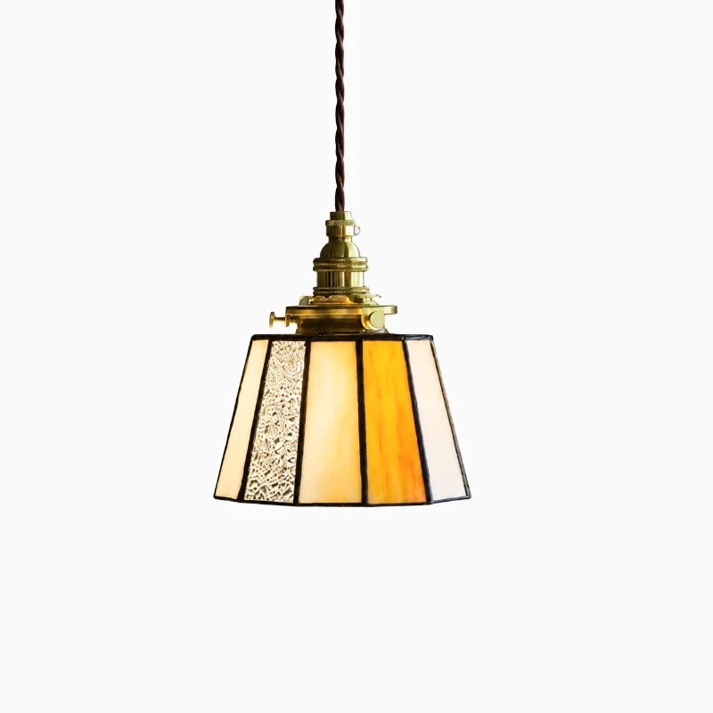Vertical Stripe Amber Shade