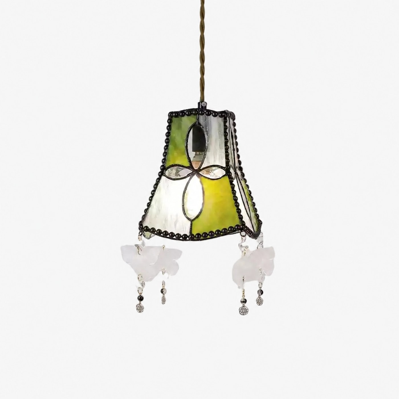 Bud Green shell butterfly pendant light