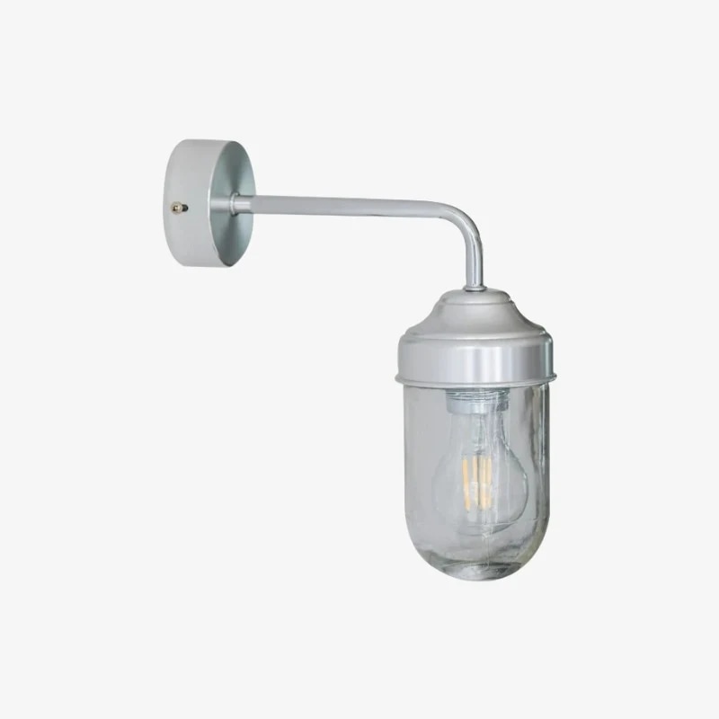 Aluminum Glass Wall Sconce