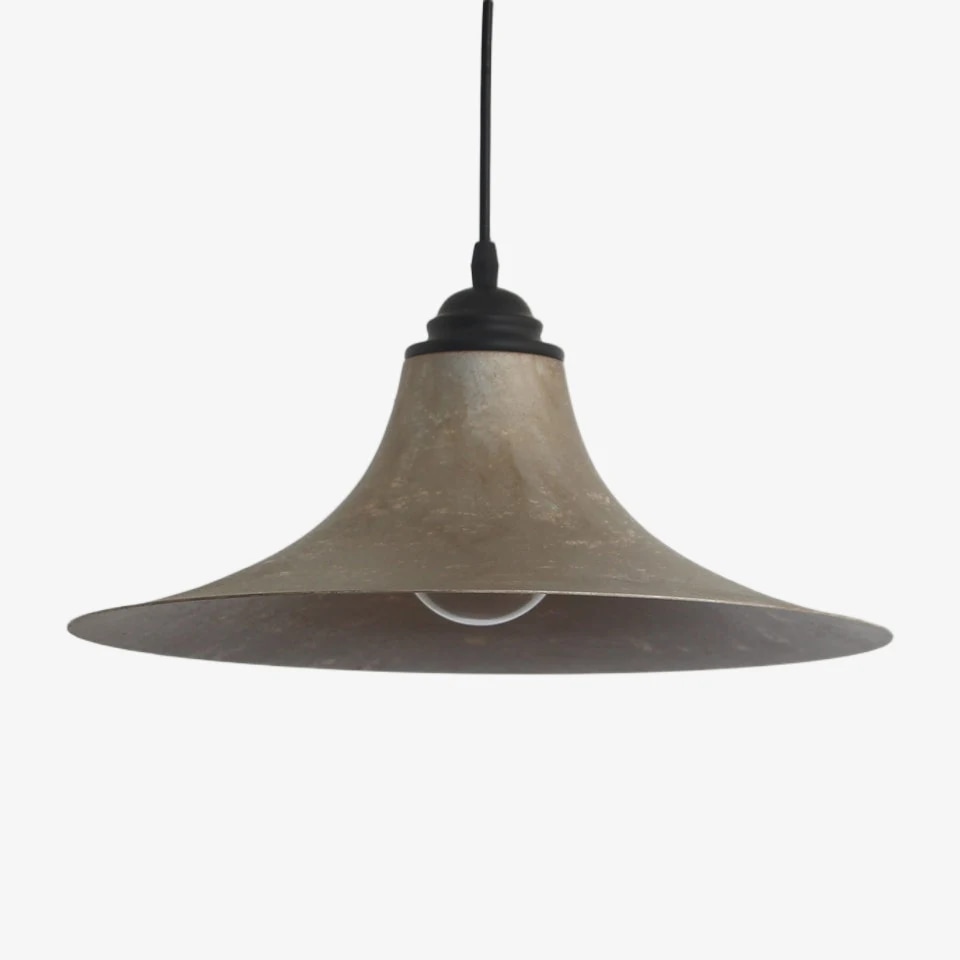 Black iron painted finish pendant light