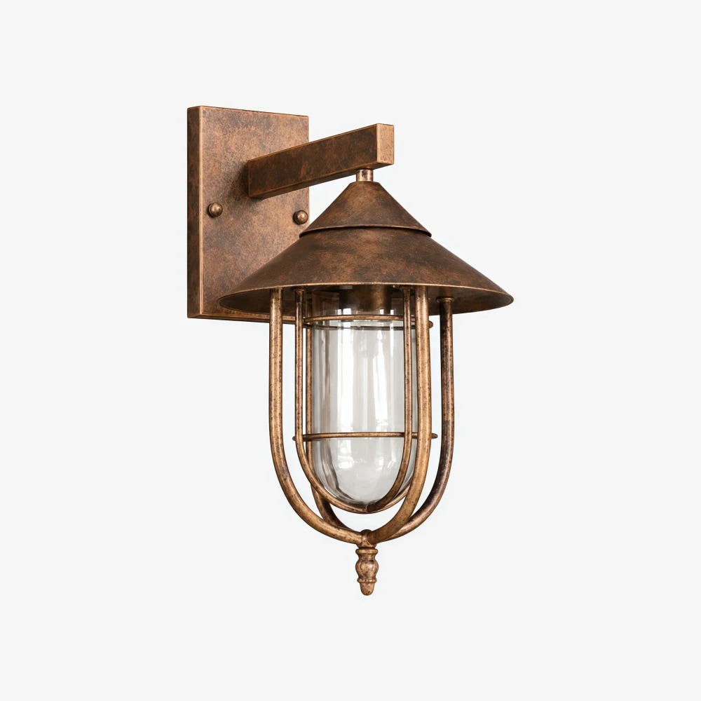Rust Bronze finish Patnox wall light