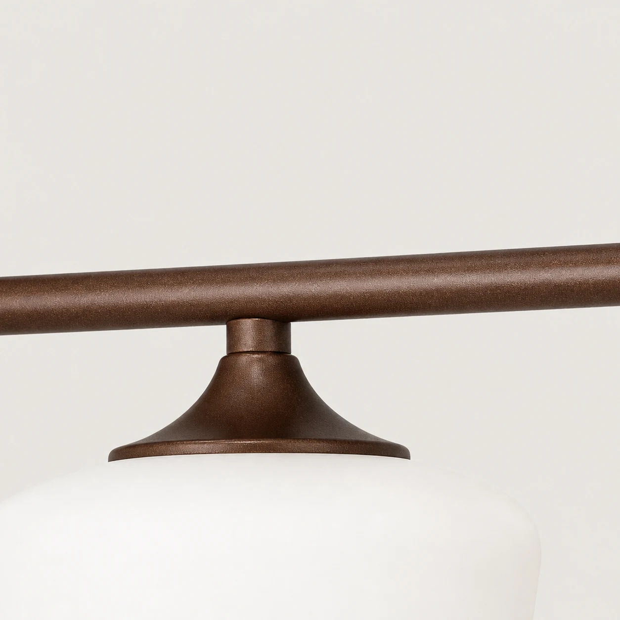 Coffee Brown linear bar and shade joint detail