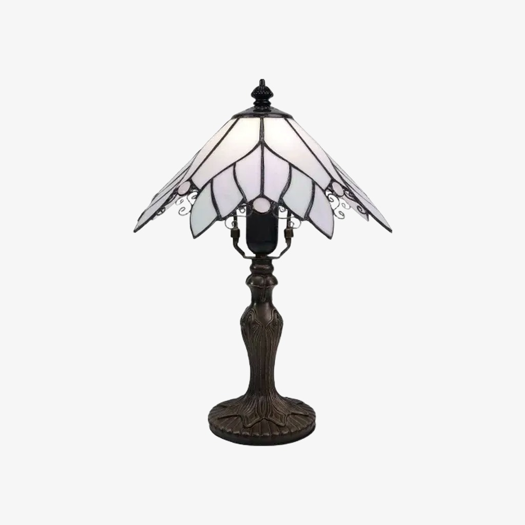 Ivory shade table lamp